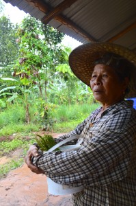 Suwan Daiphukieow has lived in the Khon San Forest Project area for over sixty years, five of which have been in Baw Kaew. Photo credit: Emma Tran, Tulane University 