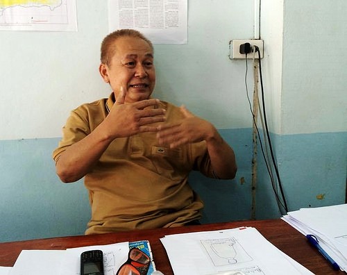 Ajan Toi, leader of Red Shirt group Chak Thong Rob in Ubon Ratchathani.