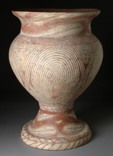 Late Ban Chiang pottery, circa 300 BC to AD 200, at the Los Angeles Country Museum of Art (LACMA)